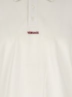 Weißes Poloshirt aus Baumwolle