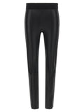 Brunello Cucinelli Schwarze Leggings aus Lammleder