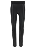 Brunello Cucinelli Schwarze Leggings aus Lammleder