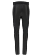 Brunello Cucinelli Schwarze Leggings aus Lammleder