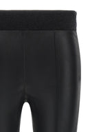 Brunello Cucinelli Schwarze Leggings aus Lammleder