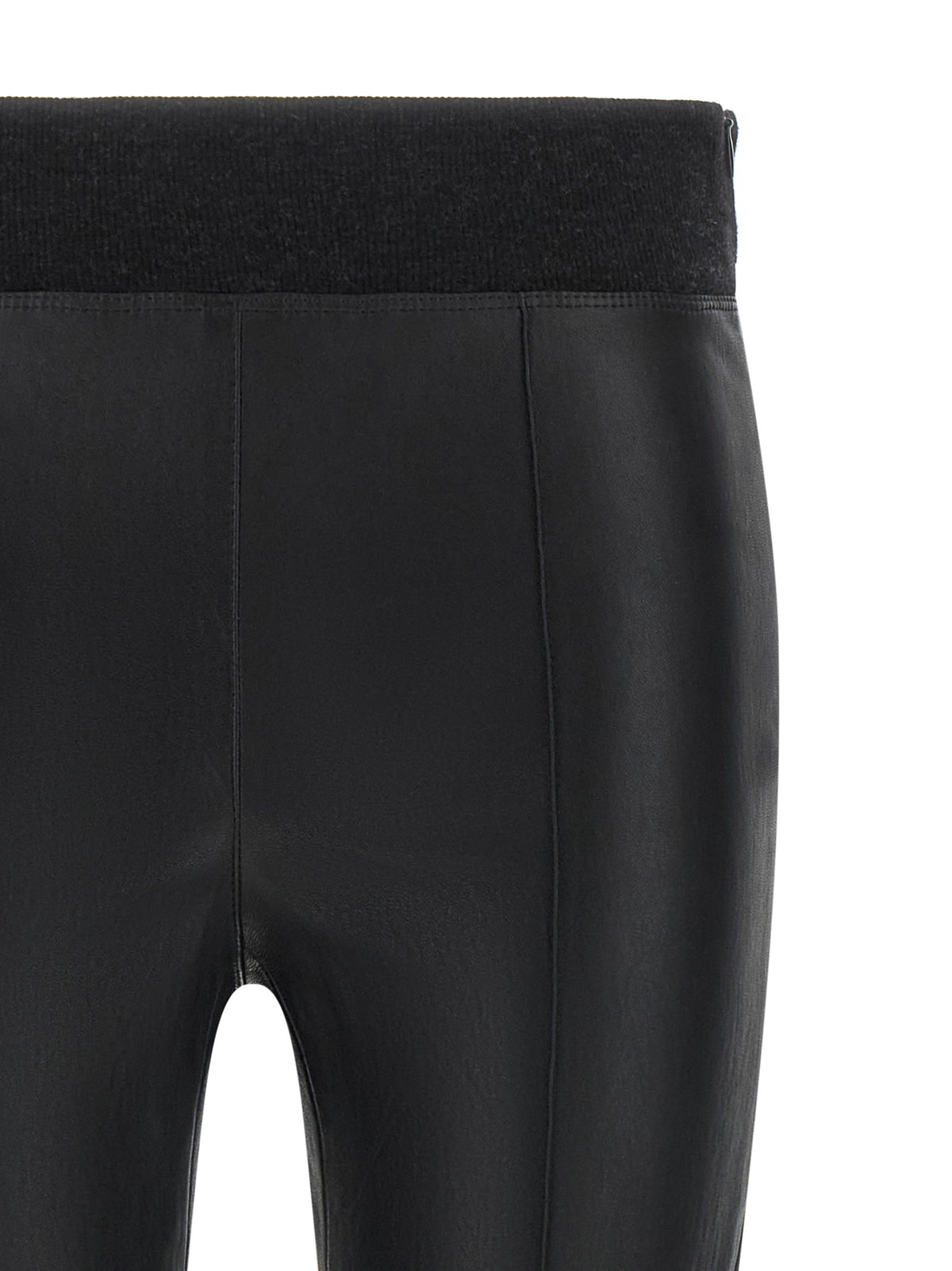 Brunello Cucinelli Schwarze Leggings aus Lammleder