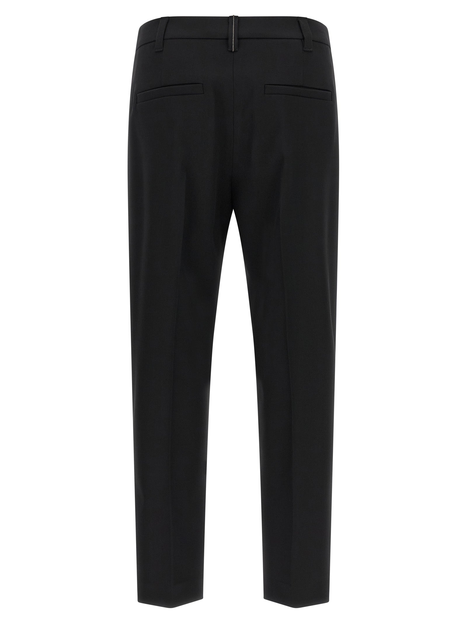 Schwarze Hose aus reiner Schurwolle