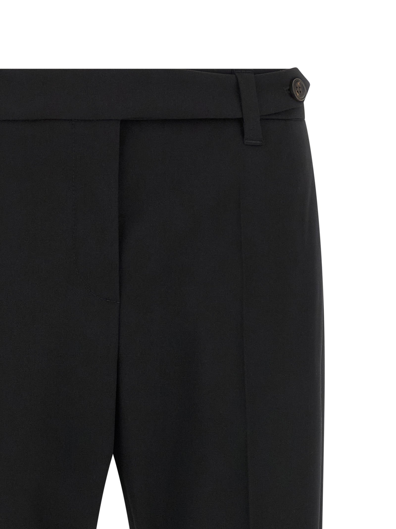 Schwarze Hose aus reiner Schurwolle