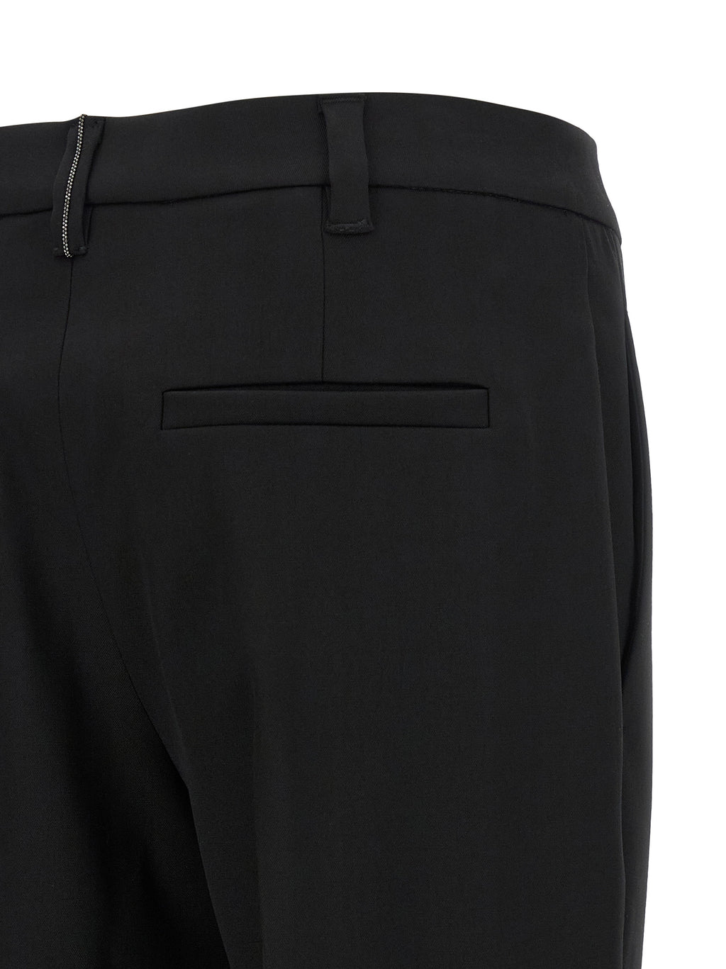 Schwarze Hose aus reiner Schurwolle