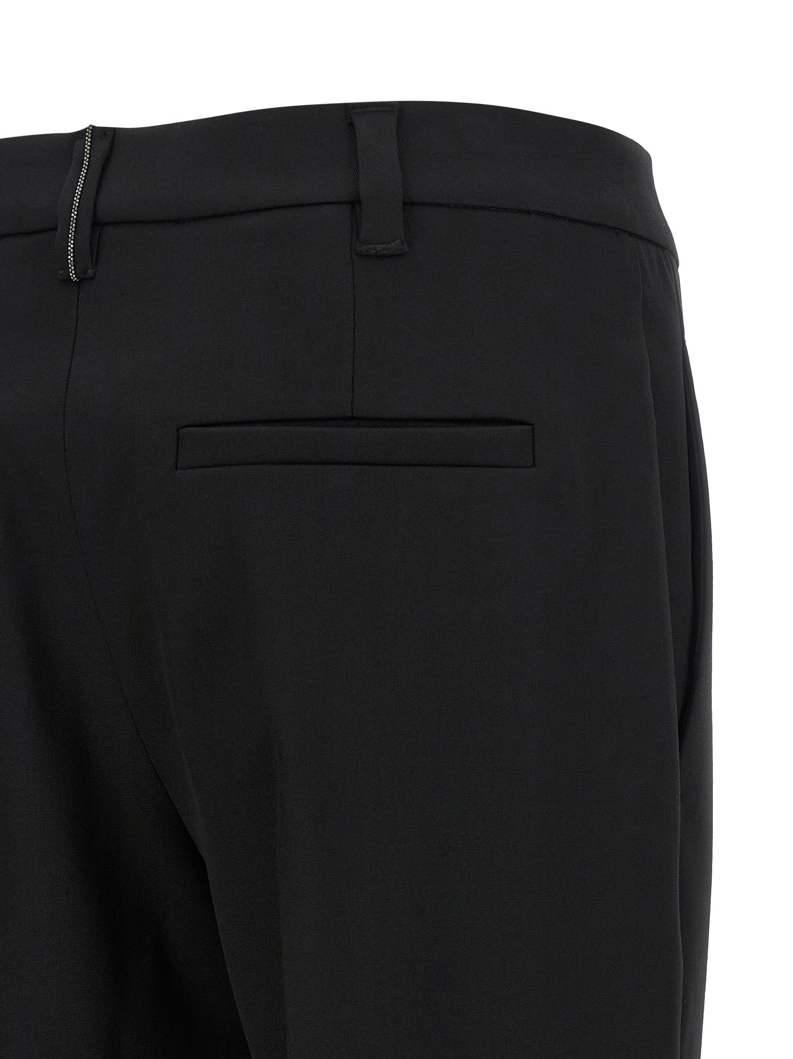 Schwarze Hose aus reiner Schurwolle