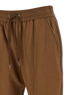Braune Baumwoll-Jogginghose (Trainingshose)