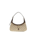 Beige Stoff-Handtasche