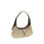 Beige Stoff-Handtasche