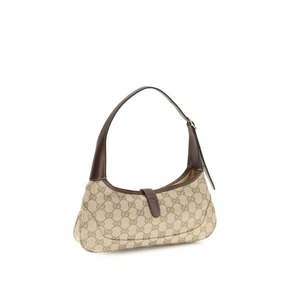 Beige Stoff-Handtasche