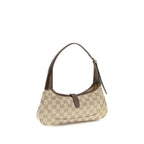 Beige Stoff-Handtasche