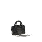 Schwarze Lammleder Schultertasche Ovis Aries Aries