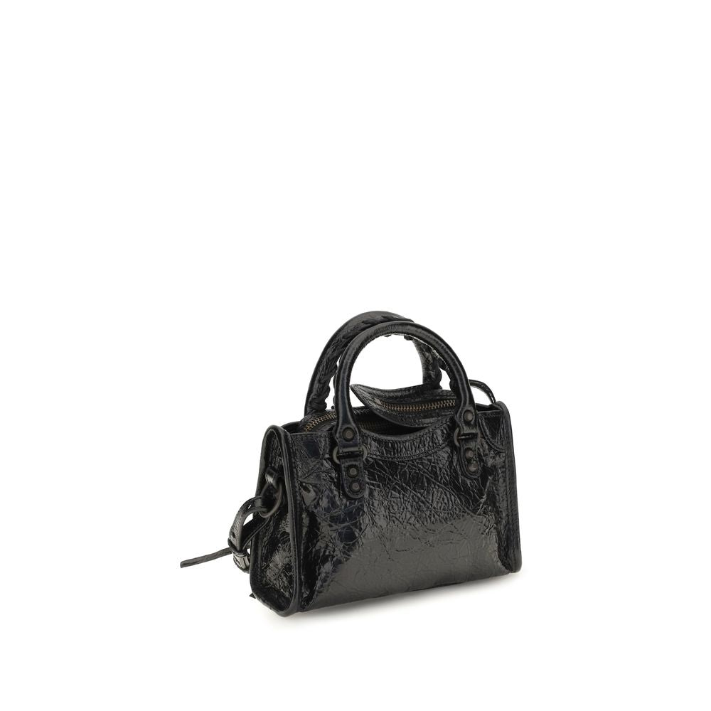 Schwarze Lammleder Schultertasche Ovis Aries Aries