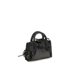 Schwarze Lammleder Schultertasche Ovis Aries Aries