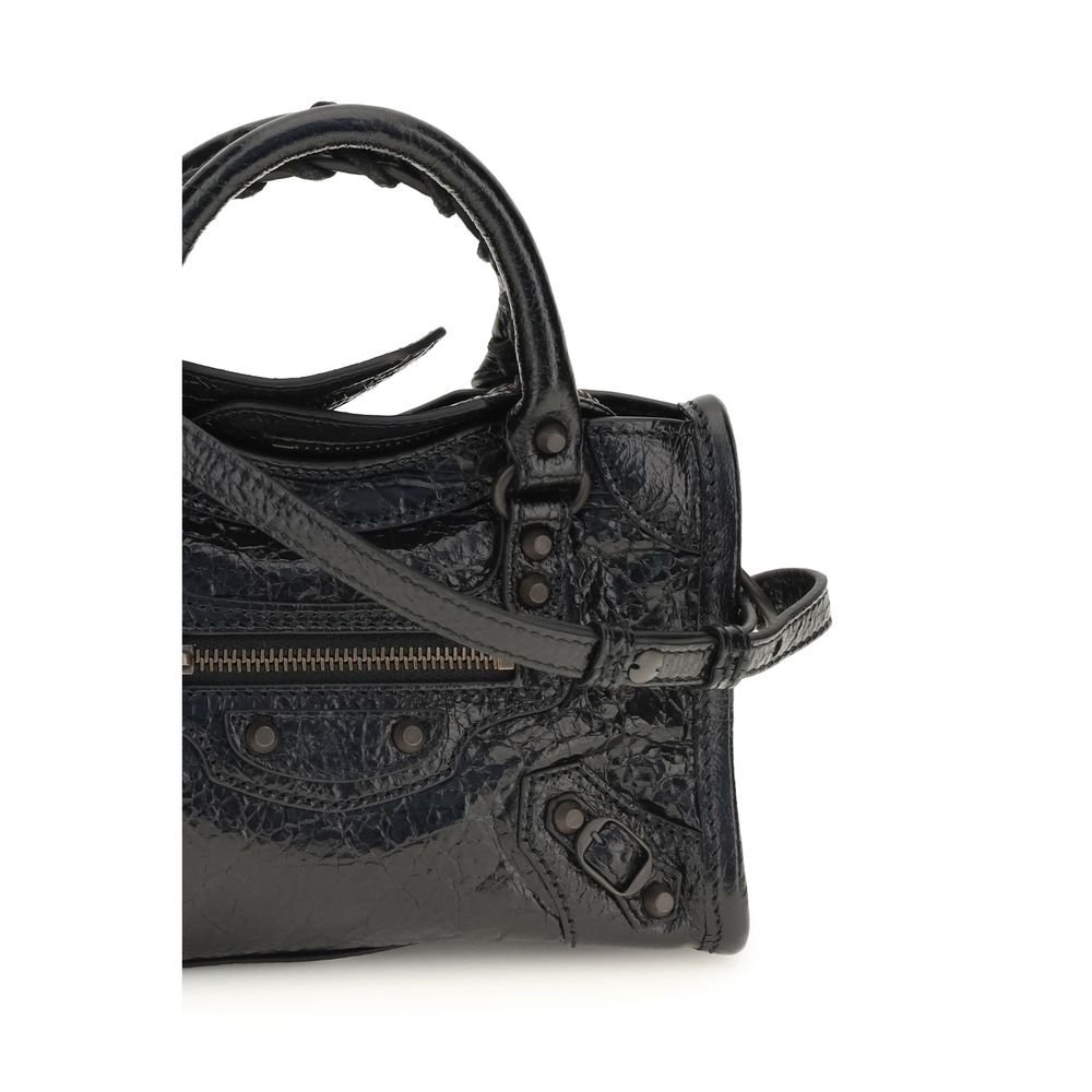 Schwarze Lammleder Schultertasche Ovis Aries Aries
