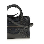 Schwarze Lammleder Schultertasche Ovis Aries Aries