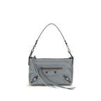 Graue Lammleder Schultertasche Ovis Aries Aries