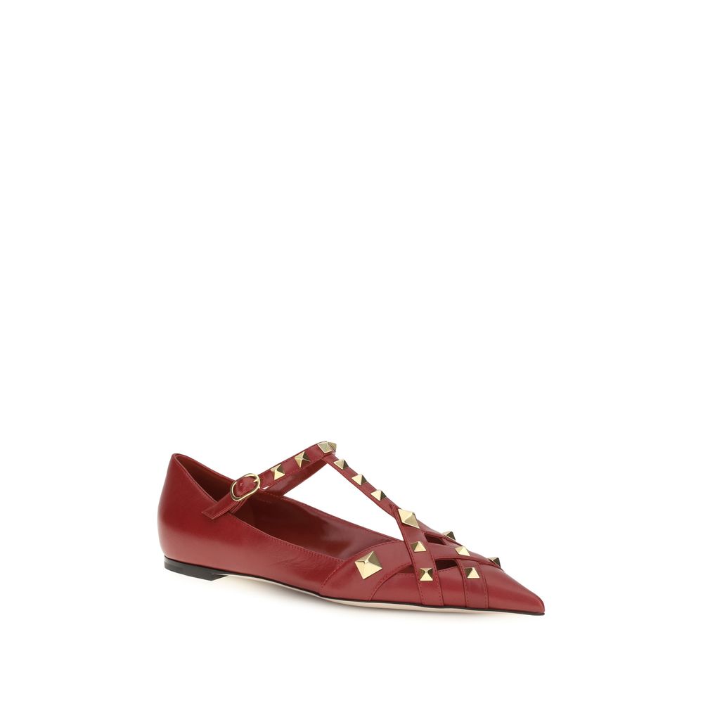 Bunte Ziegenleder-Ballerinas Valentino Garavani