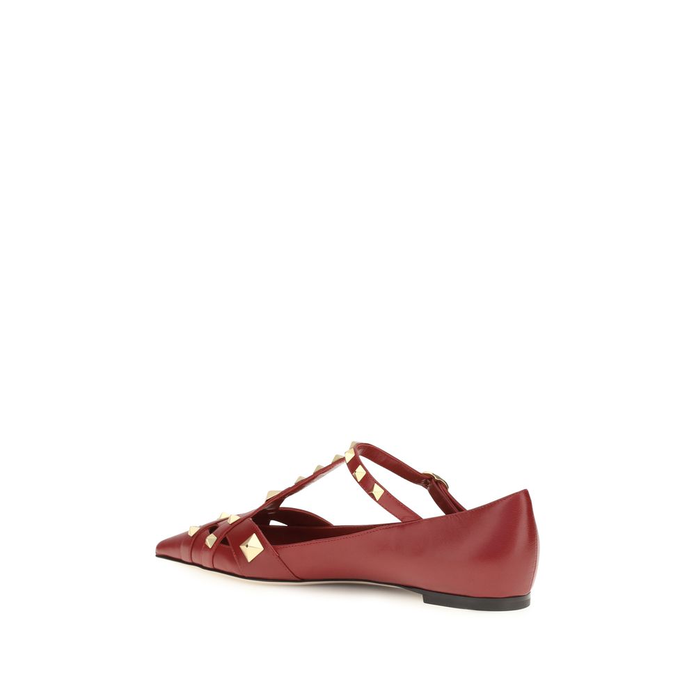 Bunte Ziegenleder-Ballerinas Valentino Garavani
