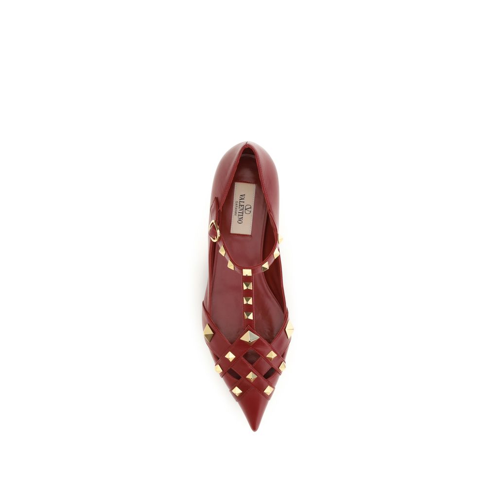 Bunte Ziegenleder-Ballerinas Valentino Garavani