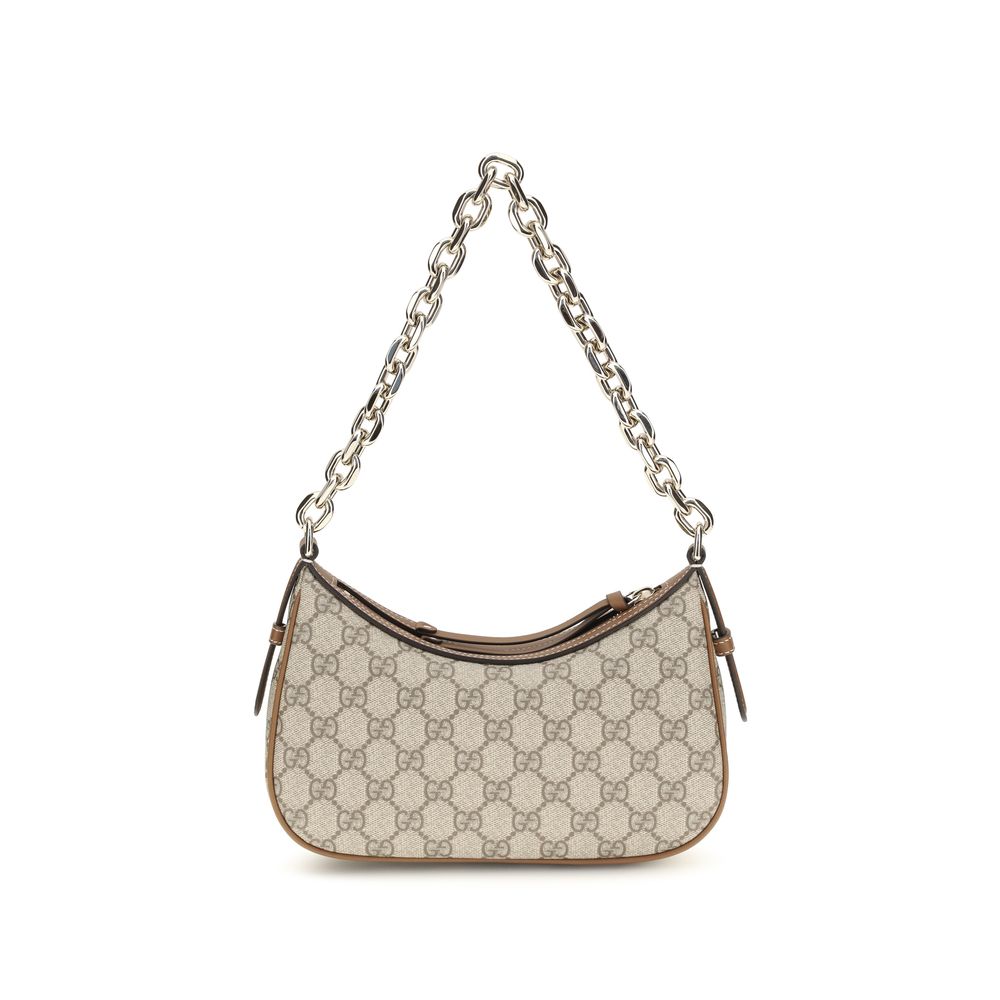 Beige Stoff-Handtasche