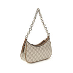 Beige Stoff-Handtasche