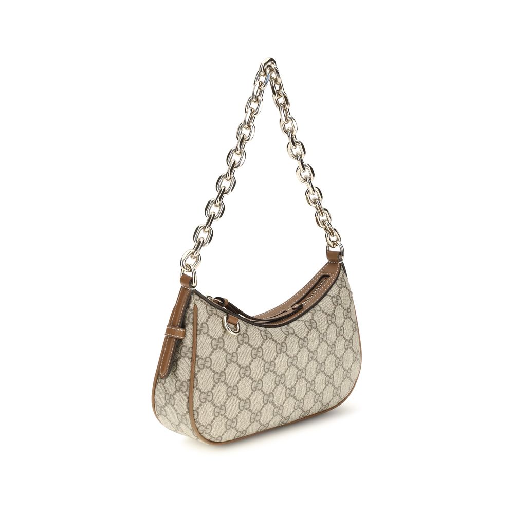 Beige Stoff-Handtasche