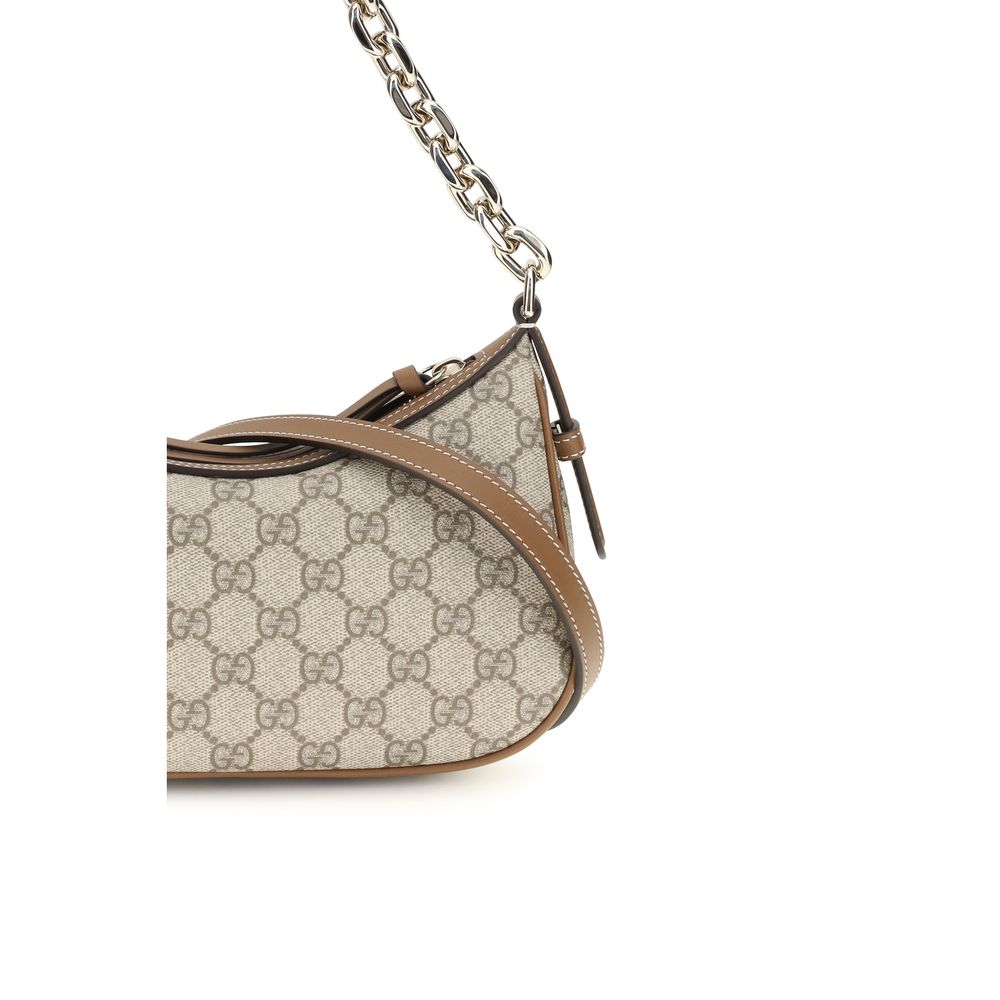 Beige Stoff-Handtasche