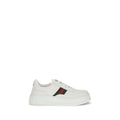 Weiße Kalbsleder Bos Taurus Chunky Sneaker