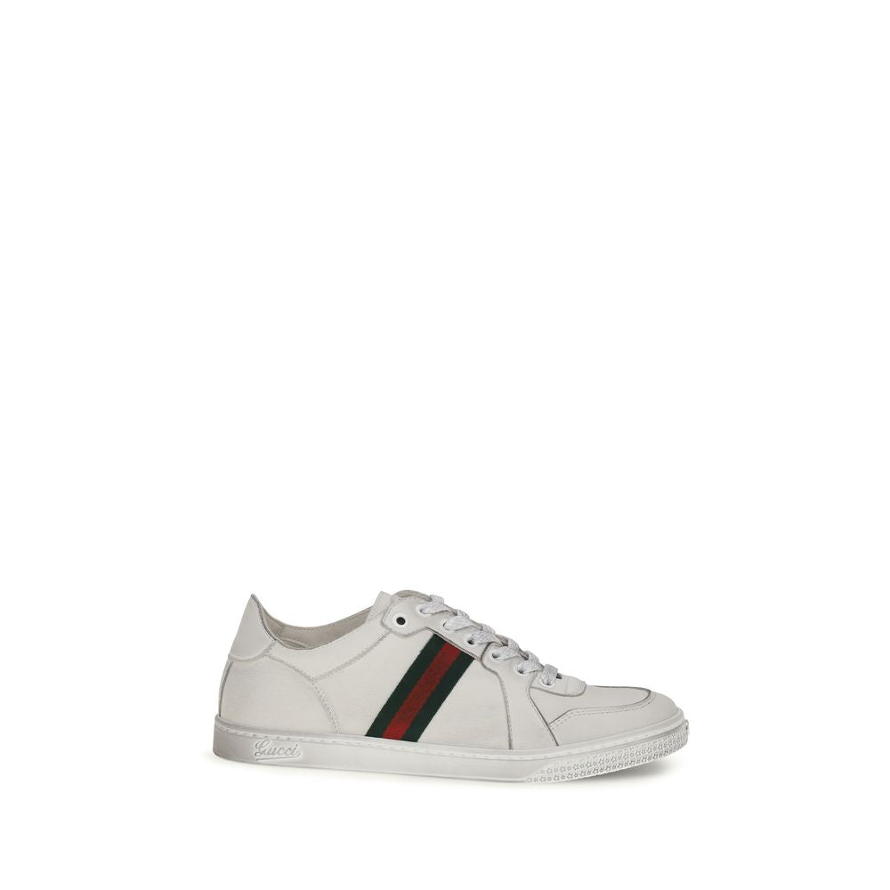 Weiße Kalbsleder Bos Taurus Athletic Sneaker