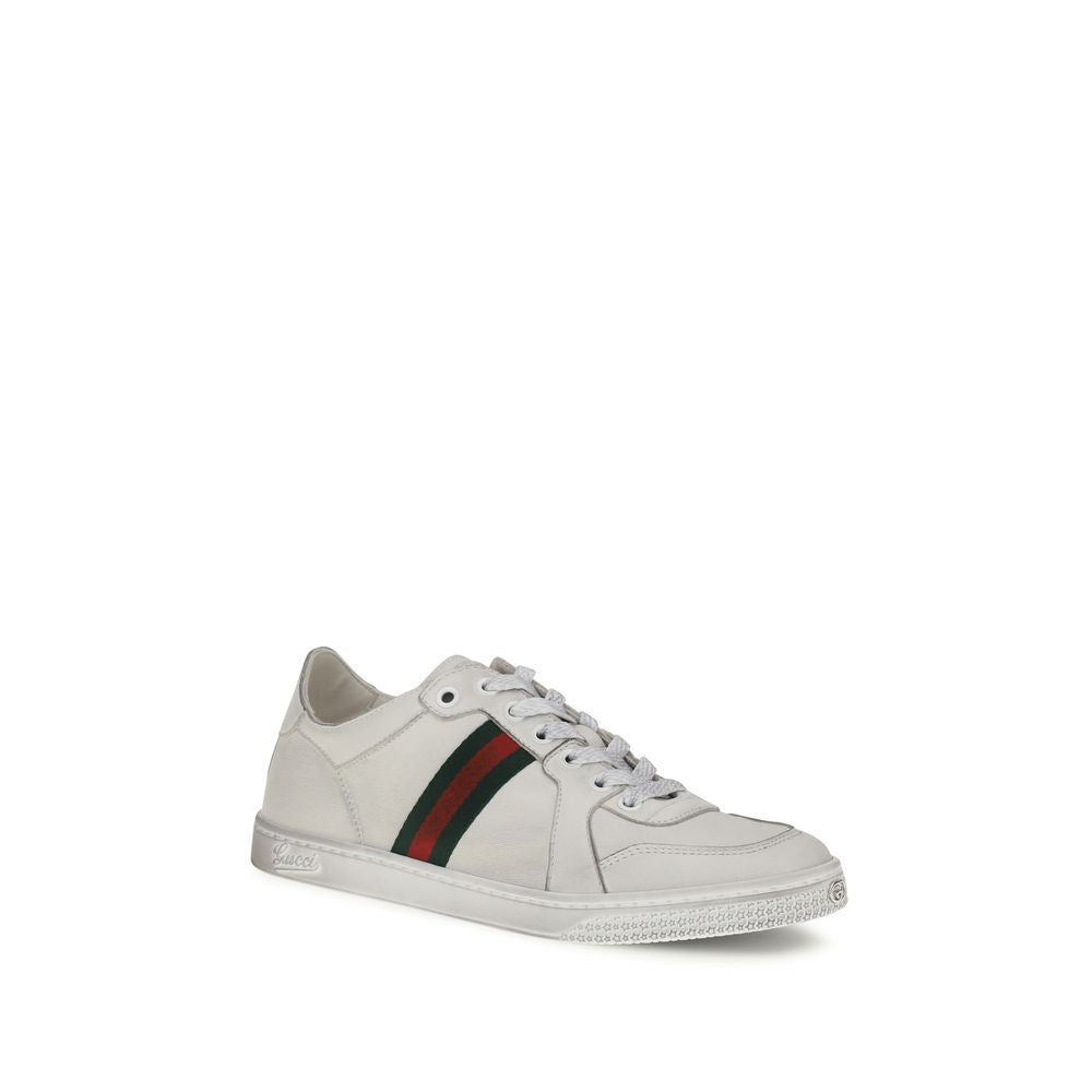Weiße Kalbsleder Bos Taurus Athletic Sneaker