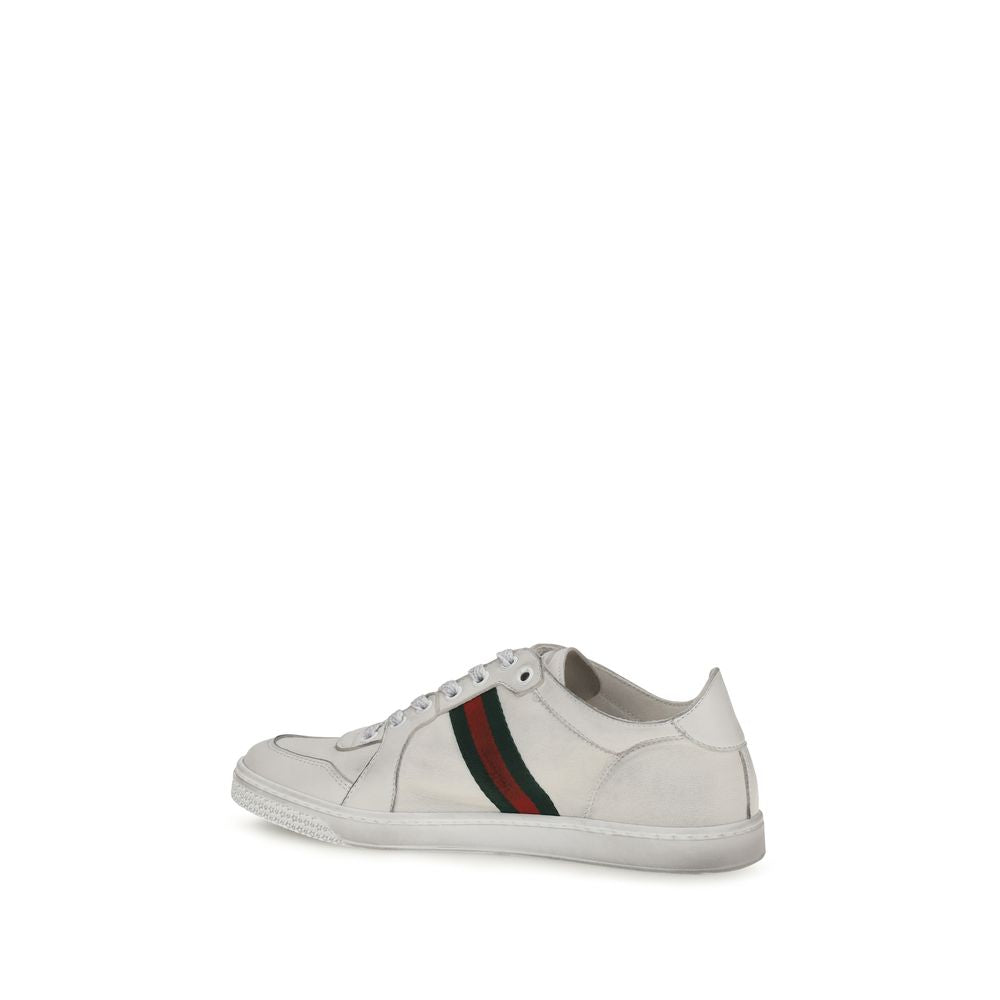 Weiße Kalbsleder Bos Taurus Athletic Sneaker