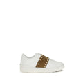 Weiße Bos Taurus Kalbsleder Athletic Sneaker