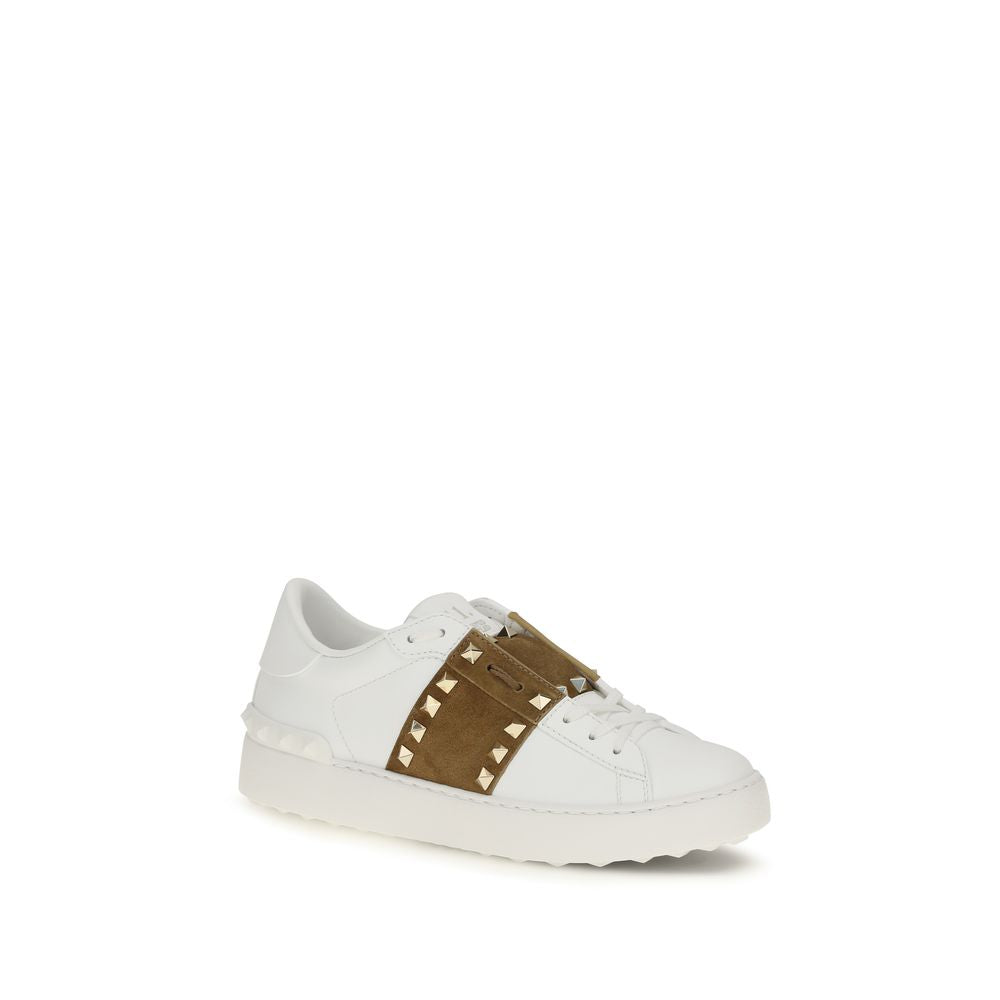 Weiße Bos Taurus Kalbsleder Athletic Sneaker