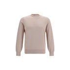 Beige Baumwoll-Sweatshirt