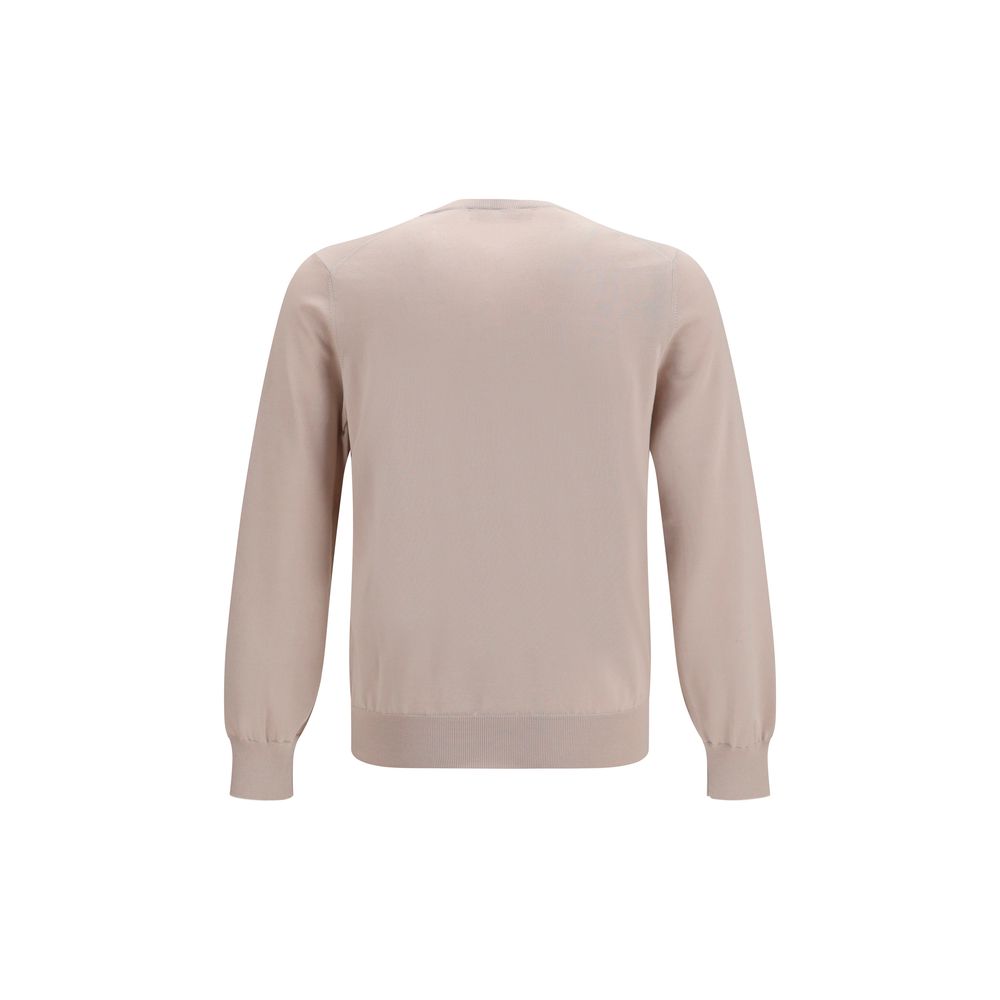 Beige Baumwoll-Sweatshirt