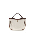 Beige Stoff-Handtasche