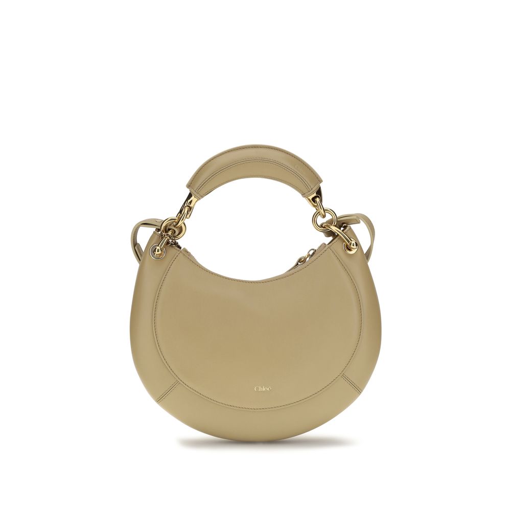 Beige Kalbsleder Bos Taurus Schultertasche