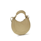 Beige Kalbsleder Bos Taurus Schultertasche