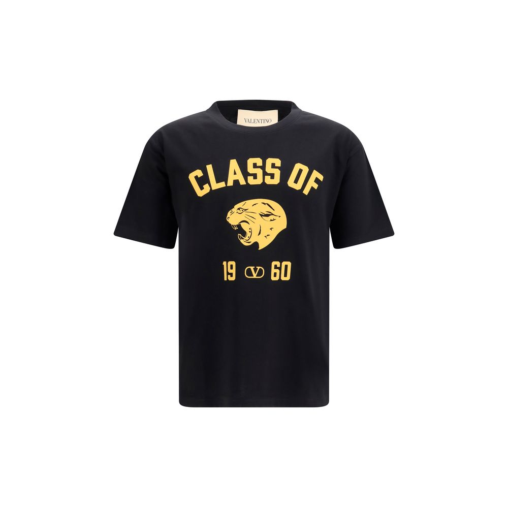 Schwarzes Baumwoll-T-Shirt