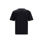 Schwarzes Baumwoll-T-Shirt