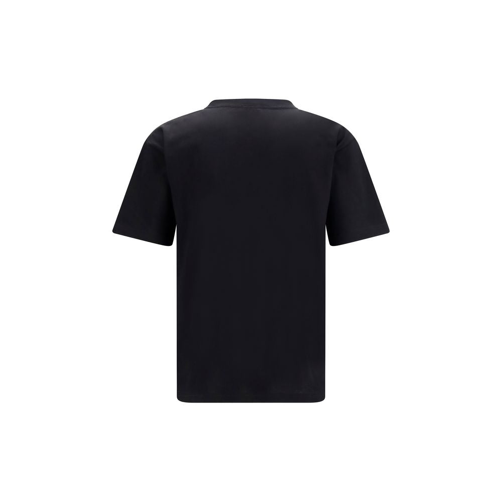Schwarzes Baumwoll-T-Shirt