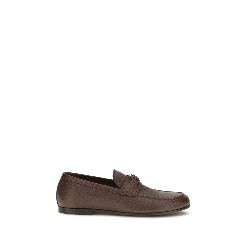 Loafer aus Hirschleder in Braun