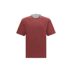 Bordeaux Baumwoll-T-Shirt