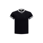 Schwarzes Baumwoll-T-Shirt