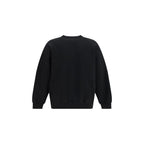 Schwarzer Baumwoll-Sweatshirt