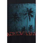 Schwarzer Baumwoll-Sweatshirt