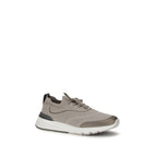 Braune Sneaker aus Baumwolle im Athletic-Stil Brunello Cucinelli