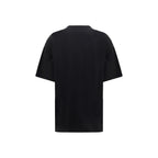 Schwarzes Baumwoll-T-Shirt