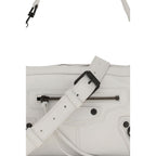 Weiße Kalbsleder Bos Taurus Handtasche